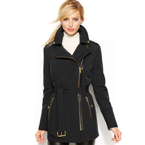 michael kors womens black coat